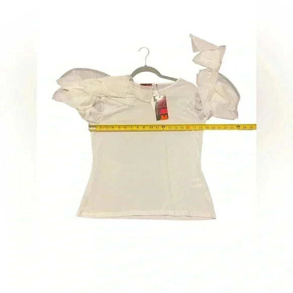 Isle By Melis Kozan Isle Retro Cha Cha Top In White Mesh Sz Med NWT - Picture 5 of 8